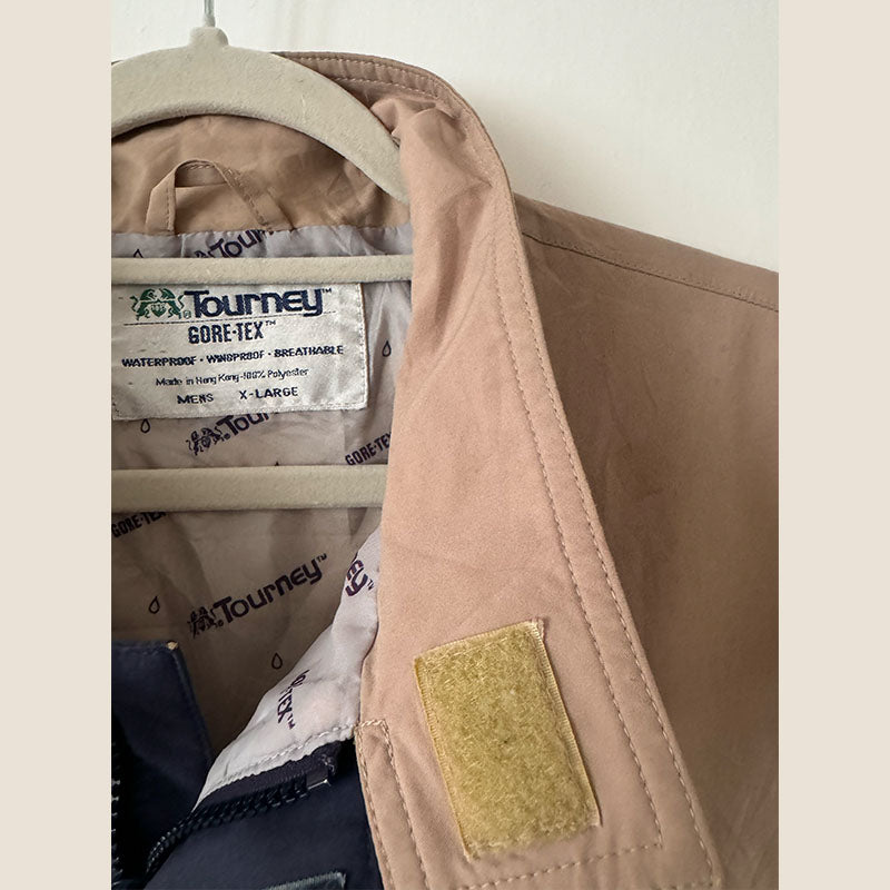 Biege/Navy Vintage Jacket - XL