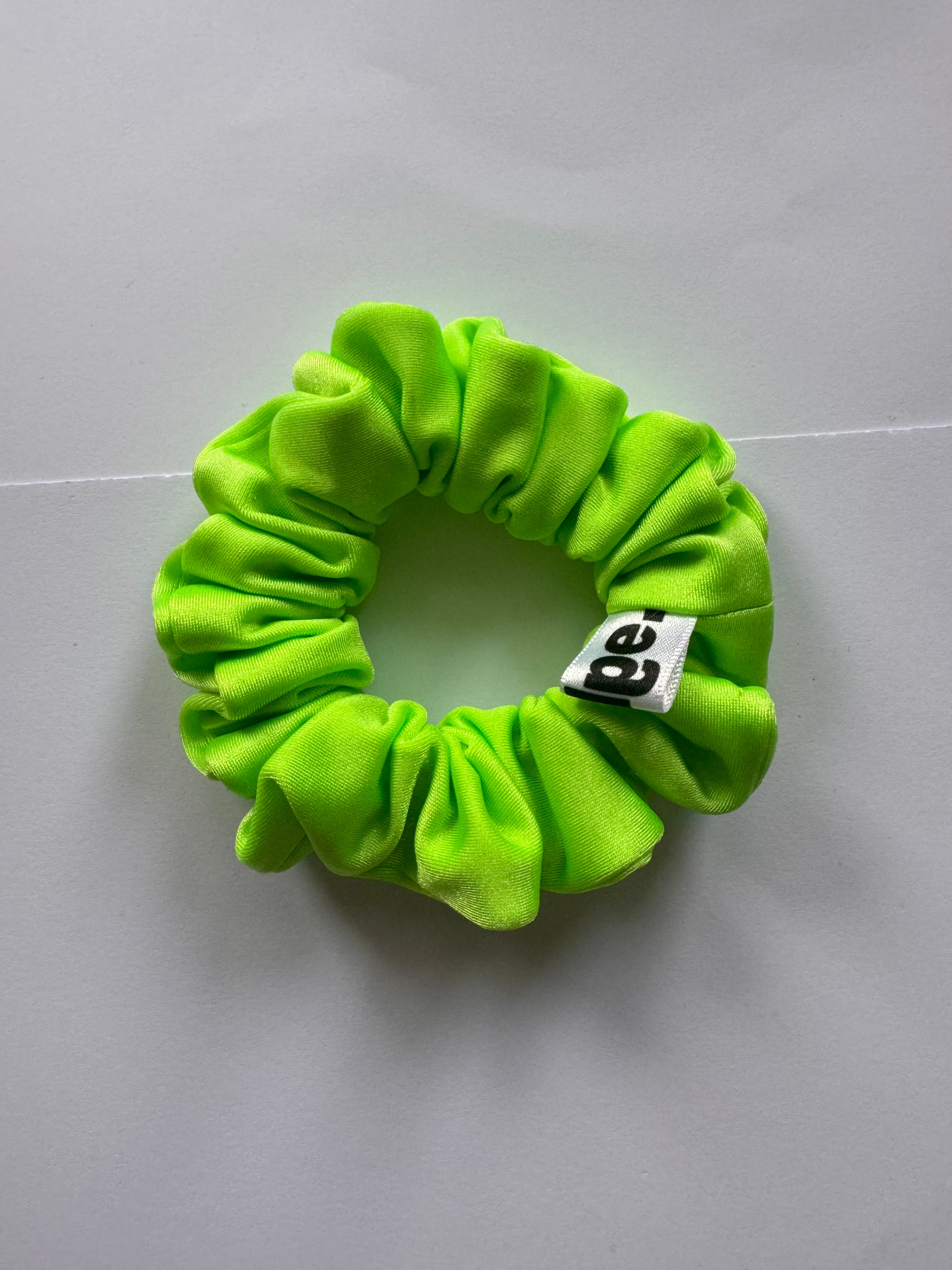 Green Neon Mini Scrunchie