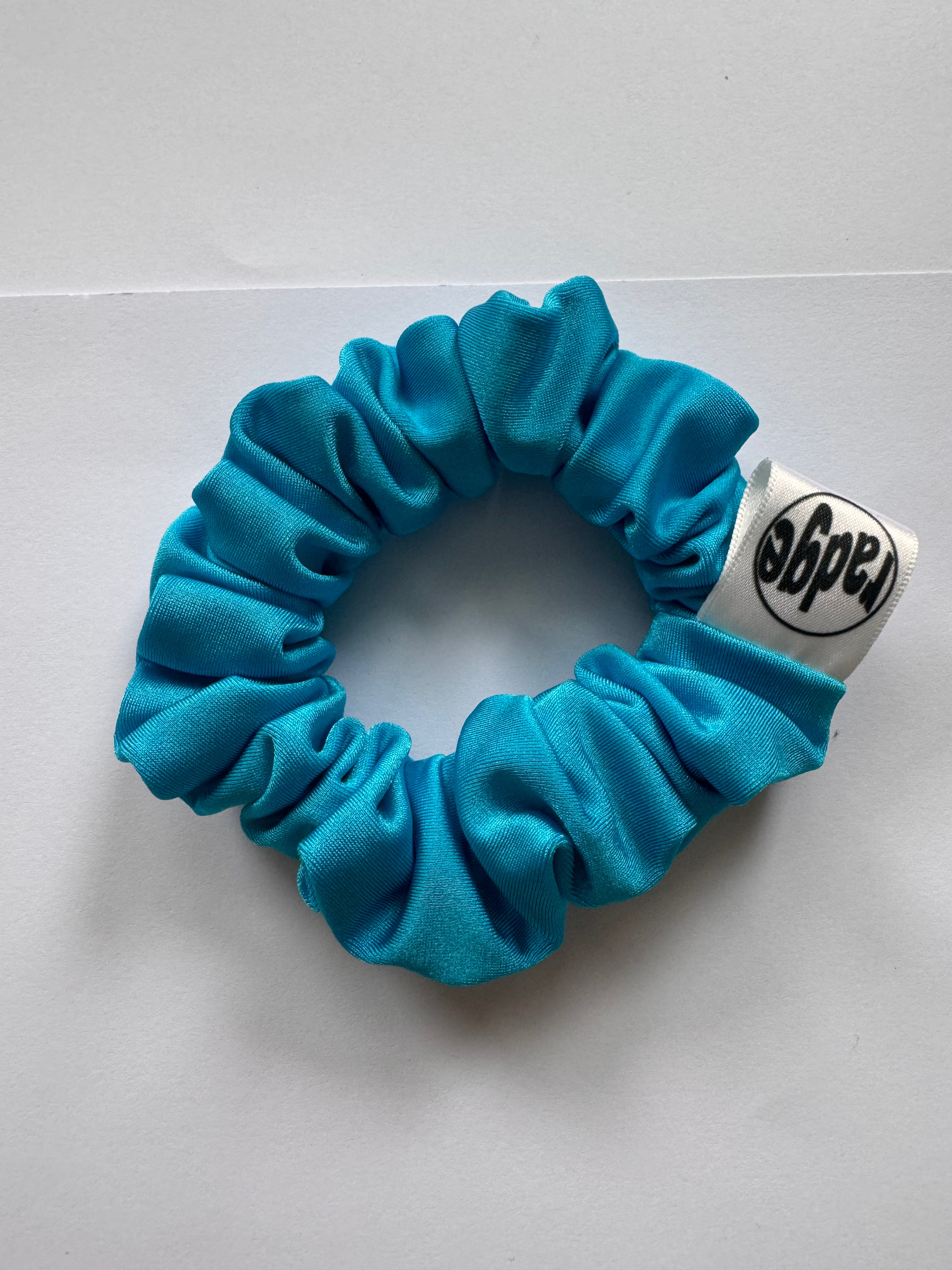 Blue Mini Scrunchie