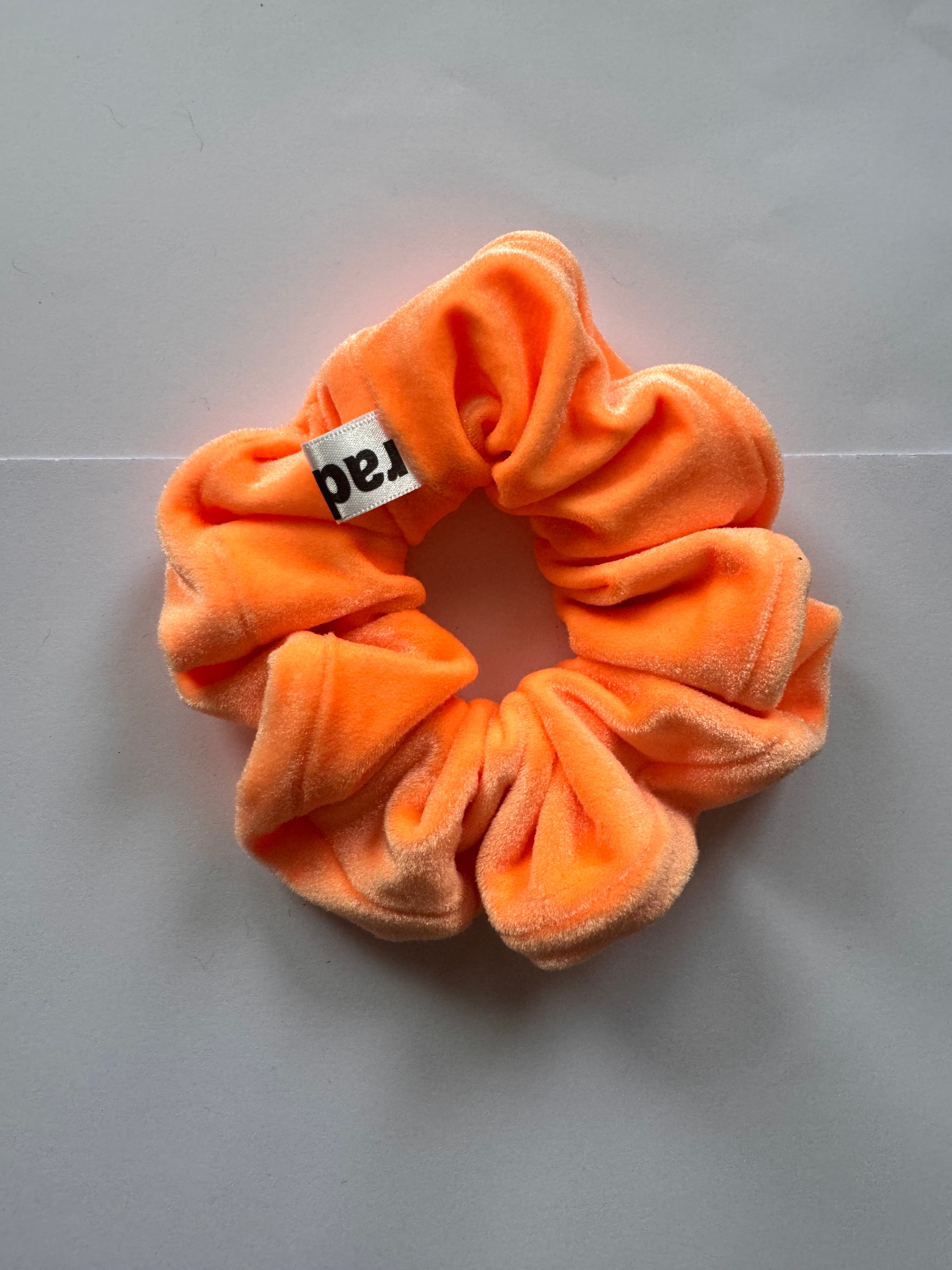 Peach Velvet Scrunchie
