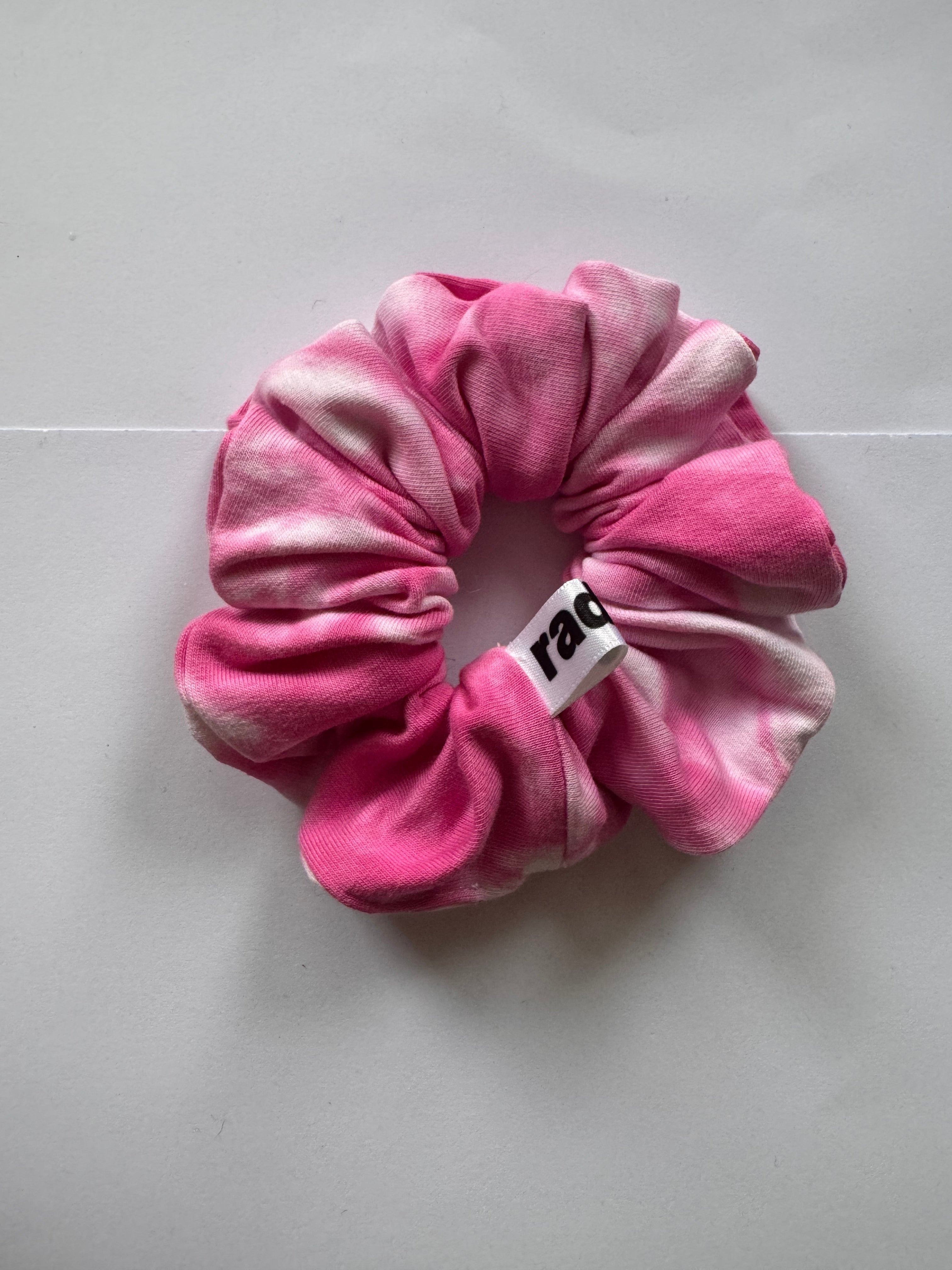 Pink Tie Dye Scrunchie