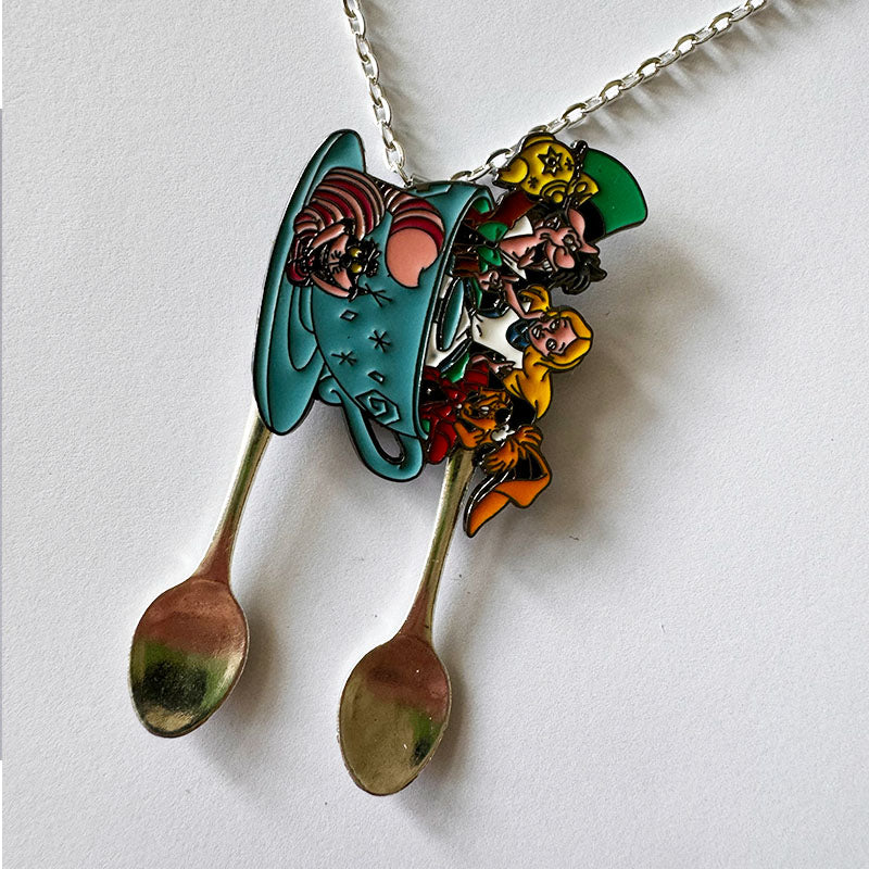 'Alice Tea Party' Spoon Necklace