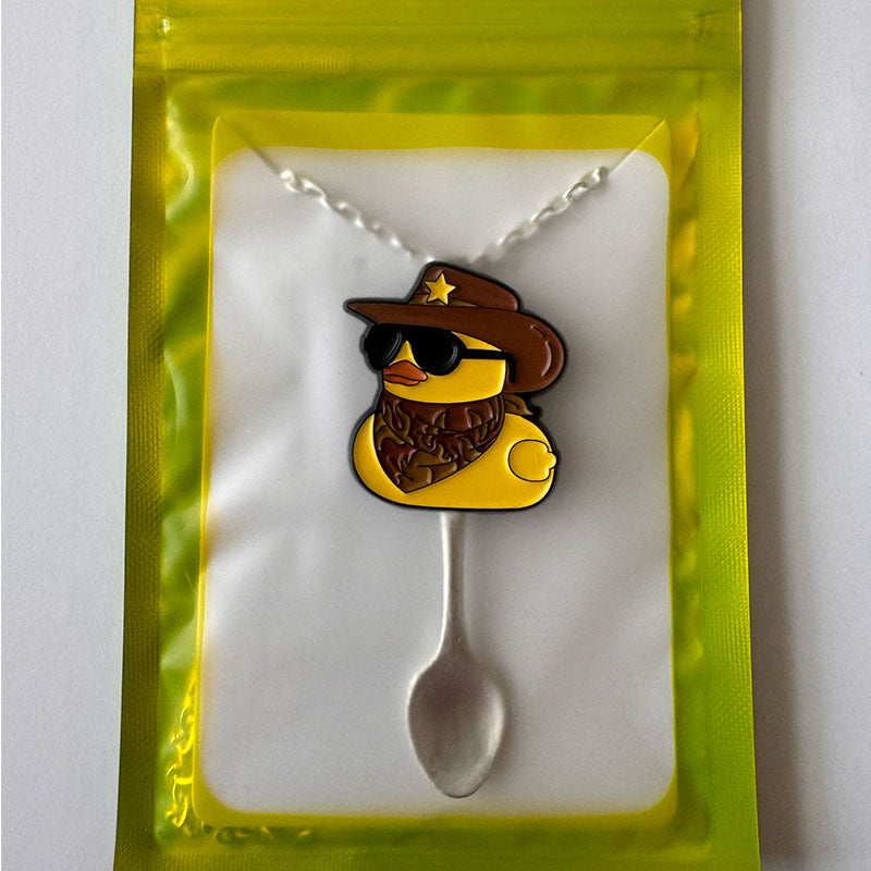 'Cowboy Duck' Spoon Necklace