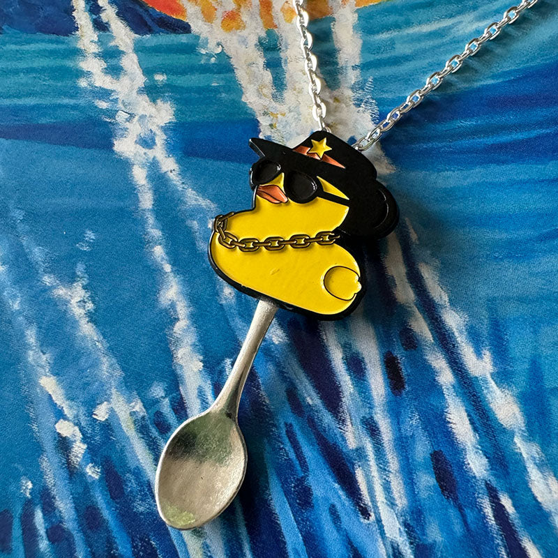 'Gangster Duck' Spoon Necklace