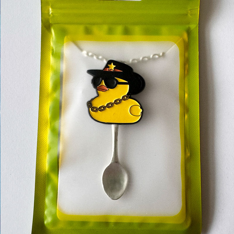 'Gangster Duck' Spoon Necklace