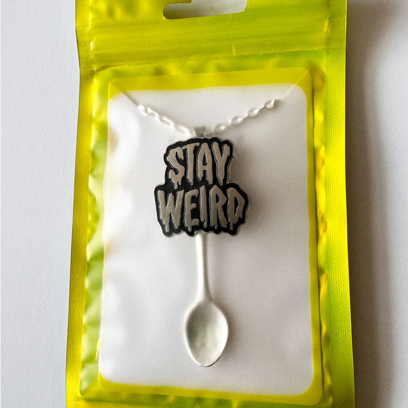 'Stay Weird' Spoon Neckalce